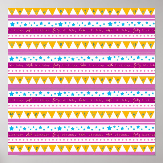 Happy Birthday Poster (Vorne)