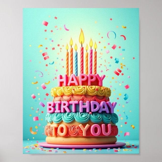 Happy Birthday Poster (Vorne)