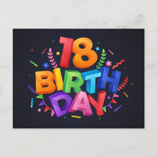 Happy Birthday Postkarte