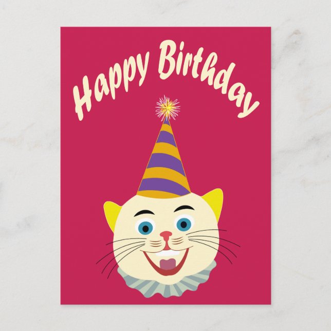Happy Birthday Postkarte (Vorderseite)