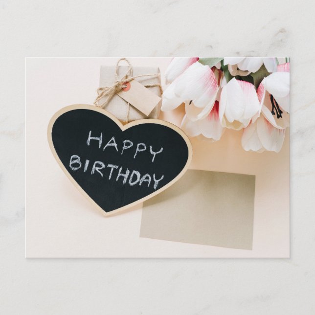 Happy Birthday Postkarte (Vorderseite)