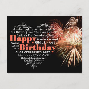 Happy birthday! postkarte