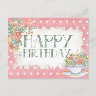 Happy Birthday Postkarte