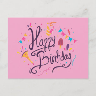 Happy Birthday Postkarte