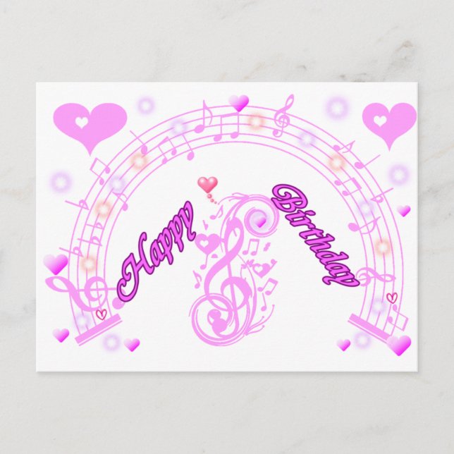 Happy Birthday_ Postkarte (Vorderseite)