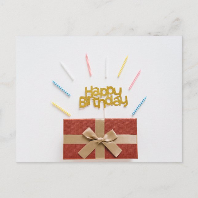 Happy Birthday Postkarte (Vorderseite)