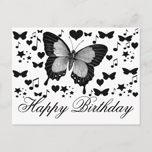 Happy Birthday_ Postkarte (Vorderseite)