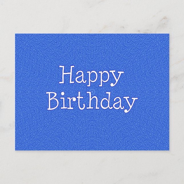 Happy Birthday Postkarte (Vorderseite)