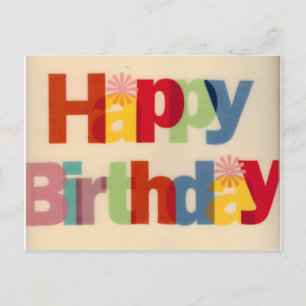 Happy Birthday Postkarte