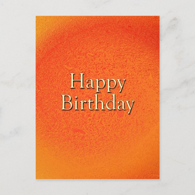 Happy Birthday Postkarte (Vorderseite)