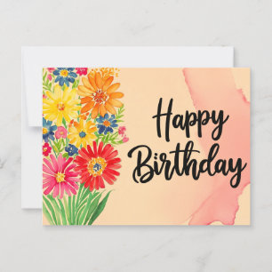 Happy Birthday Postkarte