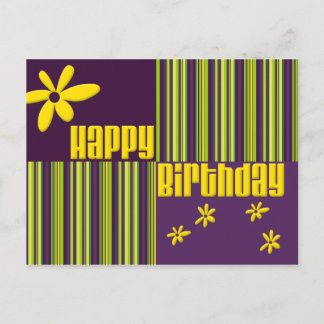 Happy Birthday Postkarte