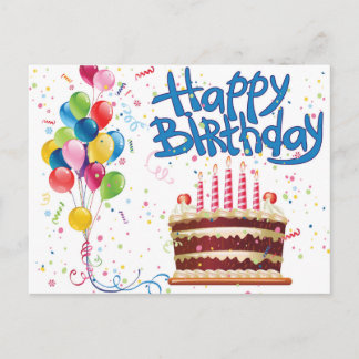 Happy Birthday Postkarte
