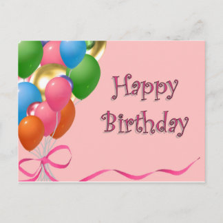 Happy Birthday Postkarte