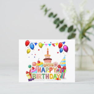 Happy Birthday Postkarte
