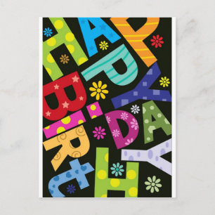 Happy Birthday Postkarte