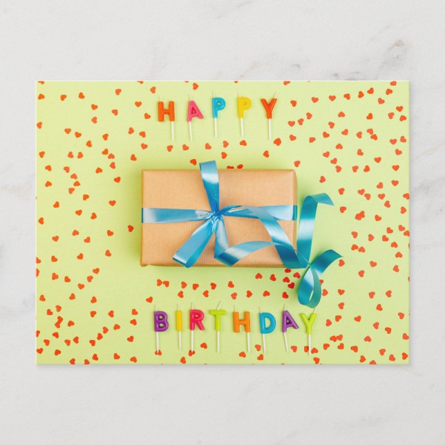 Happy Birthday Postkarte (Vorderseite)
