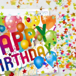 Happy Birthday Postkarte