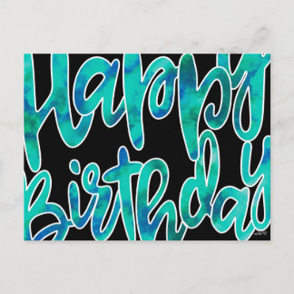 Happy Birthday Postkarte