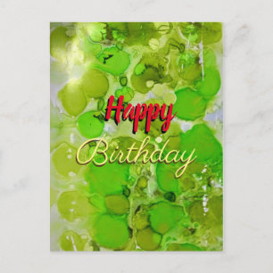 Happy Birthday Postkarte