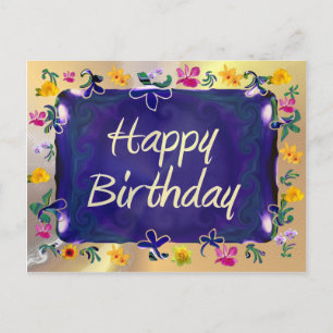 Happy Birthday Postkarte