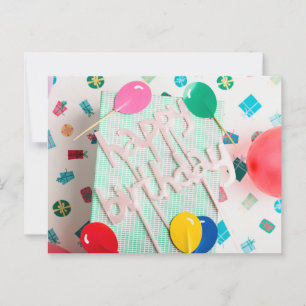 HAPPY BIRTHDAY POSTKARTE