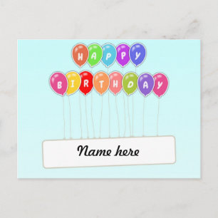 Happy Birthday Postkarte