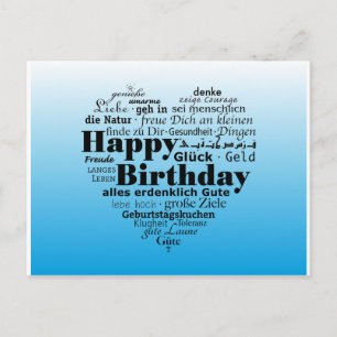 Happy Birthday Postkarte