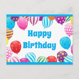 Happy Birthday Postkarte