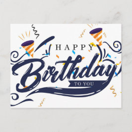 Happy Birthday Postkarte