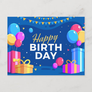 Happy Birthday Postkarte