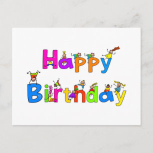 Happy Birthday Postkarte
