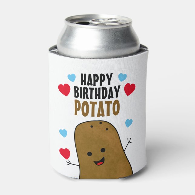 Happy Birthday Potato Dosenkühler (Kanne Vorderseite)