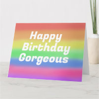 Happy Birthday prächtige Regenbogenkarte