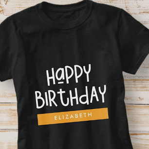 Happy Birthday Preppy Playful Fun Einfache Begrüßu T-Shirt
