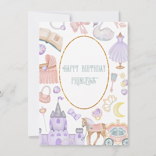 Happy Birthday Princess Baby Girl (Vorderseite)