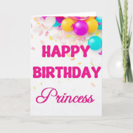 Happy Birthday Princess Card Feiertagskarte