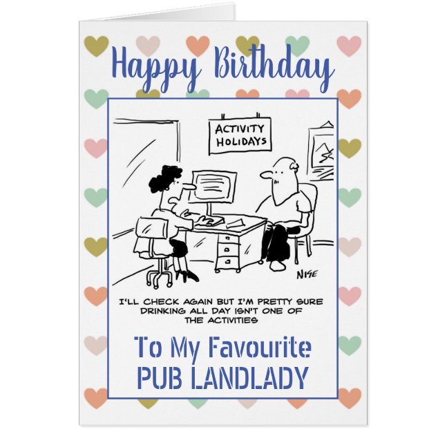 Happy Birthday Pub Landlady (Vorne)