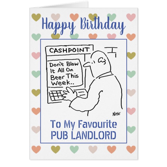 Happy Birthday Pub Landlord (Vorne)