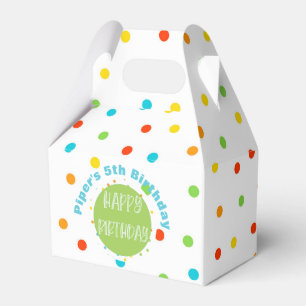 Happy Birthday Punkt Bright Favor Box Customize Geschenkschachtel
