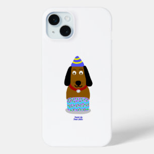 Happy Birthday Pup Apple iPhone 15 Plus Fall Case-Mate iPhone Hülle