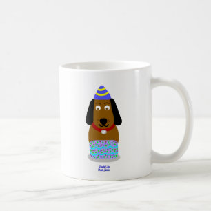 Happy Birthday Pup Kaffee Tasse