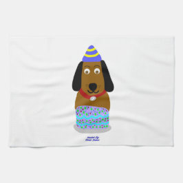 Happy Birthday Pup Küchentuch