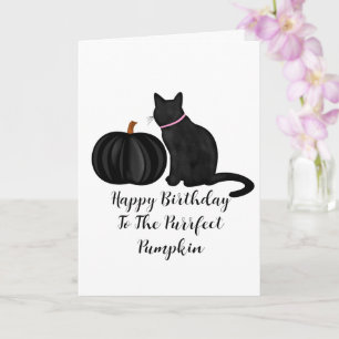 Happy Birthday Purfect Pumpkin Puff Karte