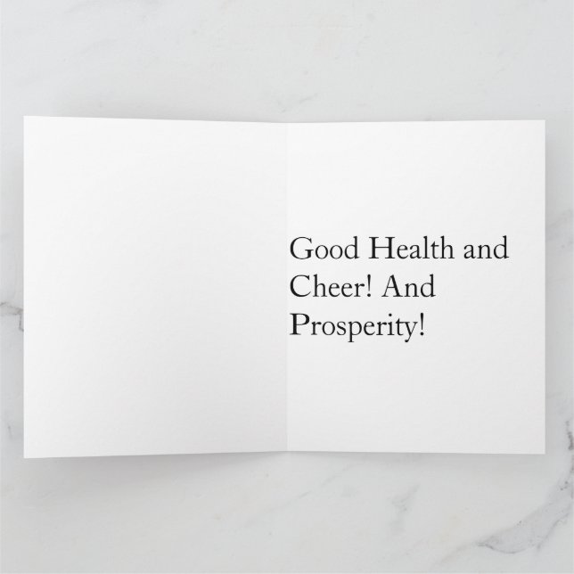 HAPPY BIRTHDAY PURPLE FLOWERS KARTE (Innenseite)