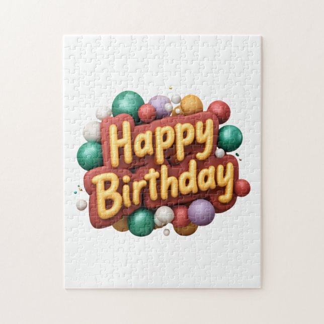 happy birthday puzzle (Vertikal)