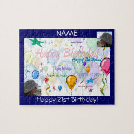 Happy Birthday Puzzle (Personalisieren mit Fotos)