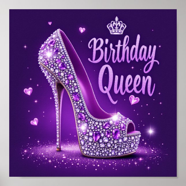 Happy Birthday Queen Poster (Vorne)
