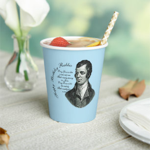 Happy Birthday Rabbie - Robert Burns Large  Pappbecher
