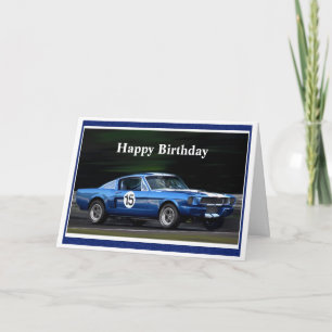 Happy Birthday Racer #15 Karte